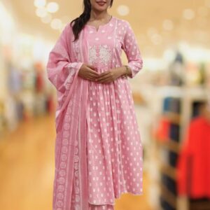 Sakhi Trendzs Cotton Set - Pink Color Collection