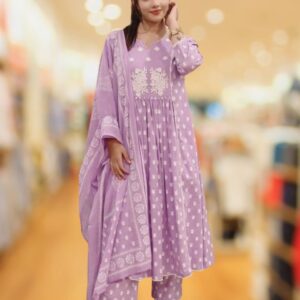Sakhi Trendzs Cotton Set - Mauve Color Collection