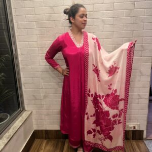 Sakhi Trendzs Maslin Set - Pink Color Collection
