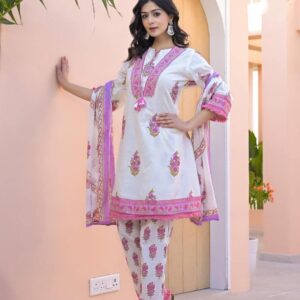 Sakhi Trendzs Cotton Set - Pink Color Collection