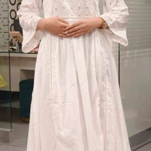 Sakhi Trendzs Cotton  - White Gown